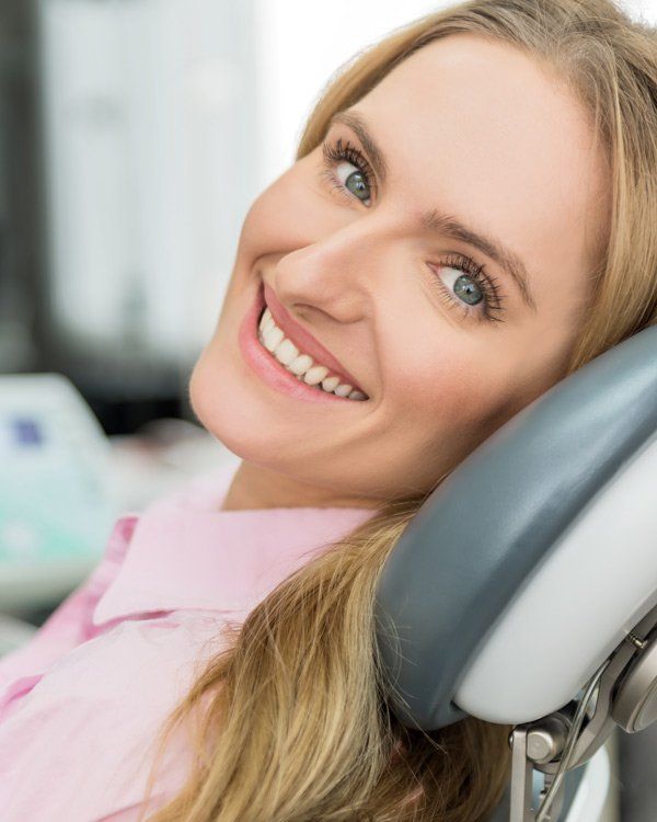 woman with white teeth