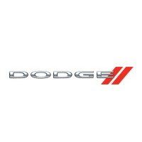 A dodge logo on a white background.