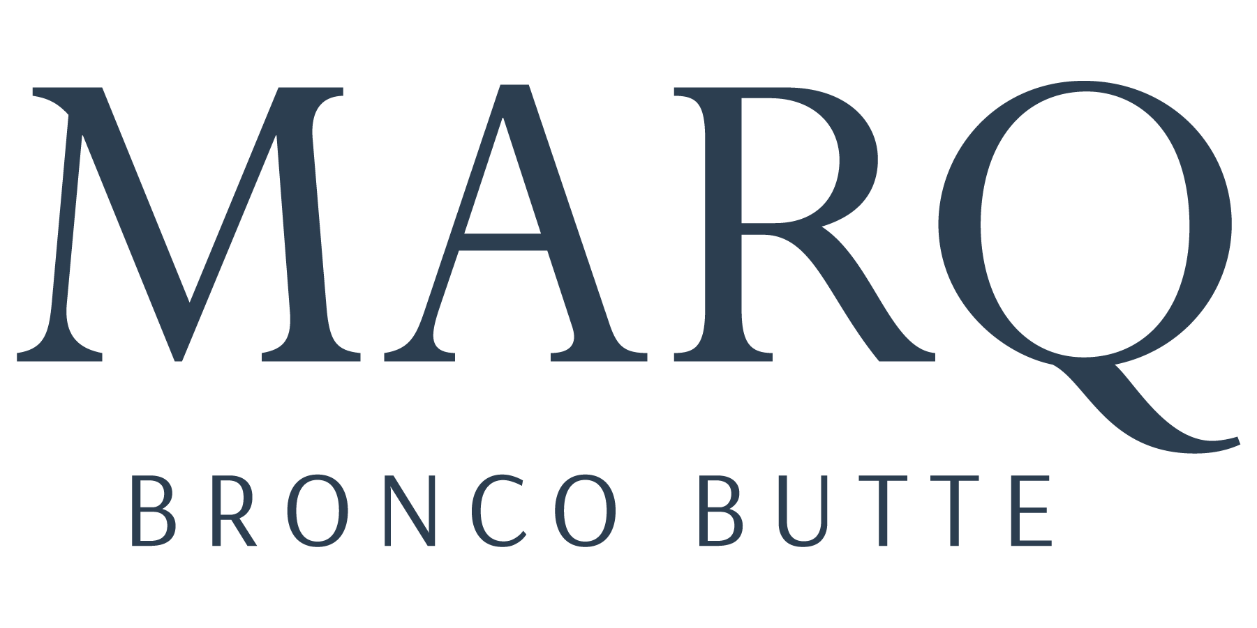 Marq Bronco Butte logo.