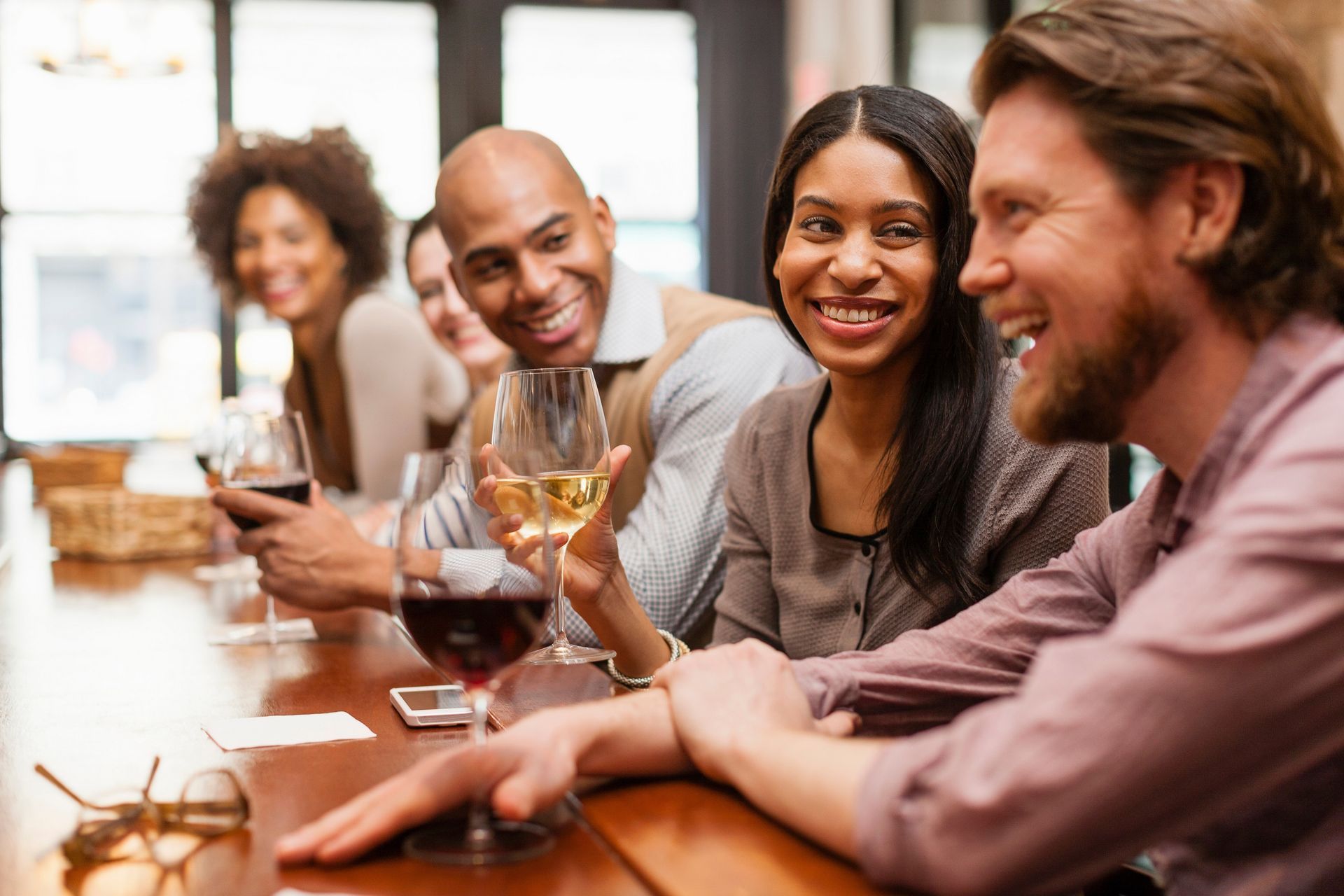A group of friend gathering and talking.