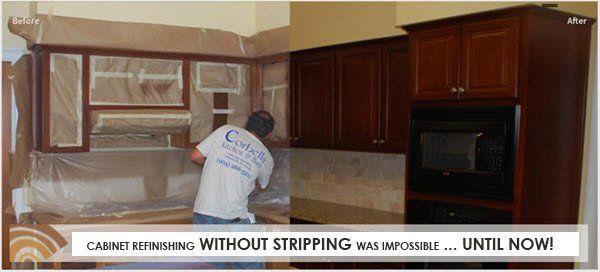 DIY Kitchen Cabinets — Cabinet Refinishing without Stripping in Jacksonville Fl