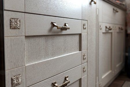 DIY Kitchen Cabinets — Retro Metal Cabinet Knobs in Jacksonville Fl