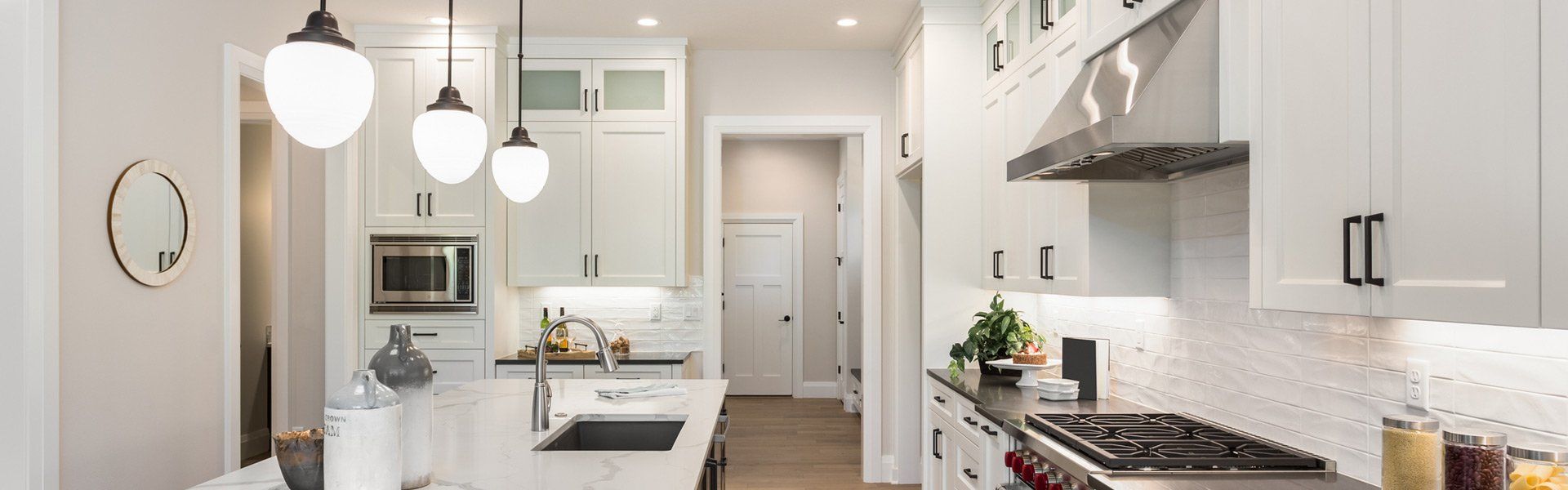DIY Kitchen Cabinets — Beautiful Kitchen in New Luxury Home in Jacksonville Fl