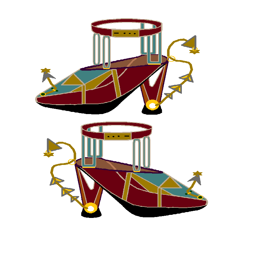 sapato das personagens e lindos sapatos.