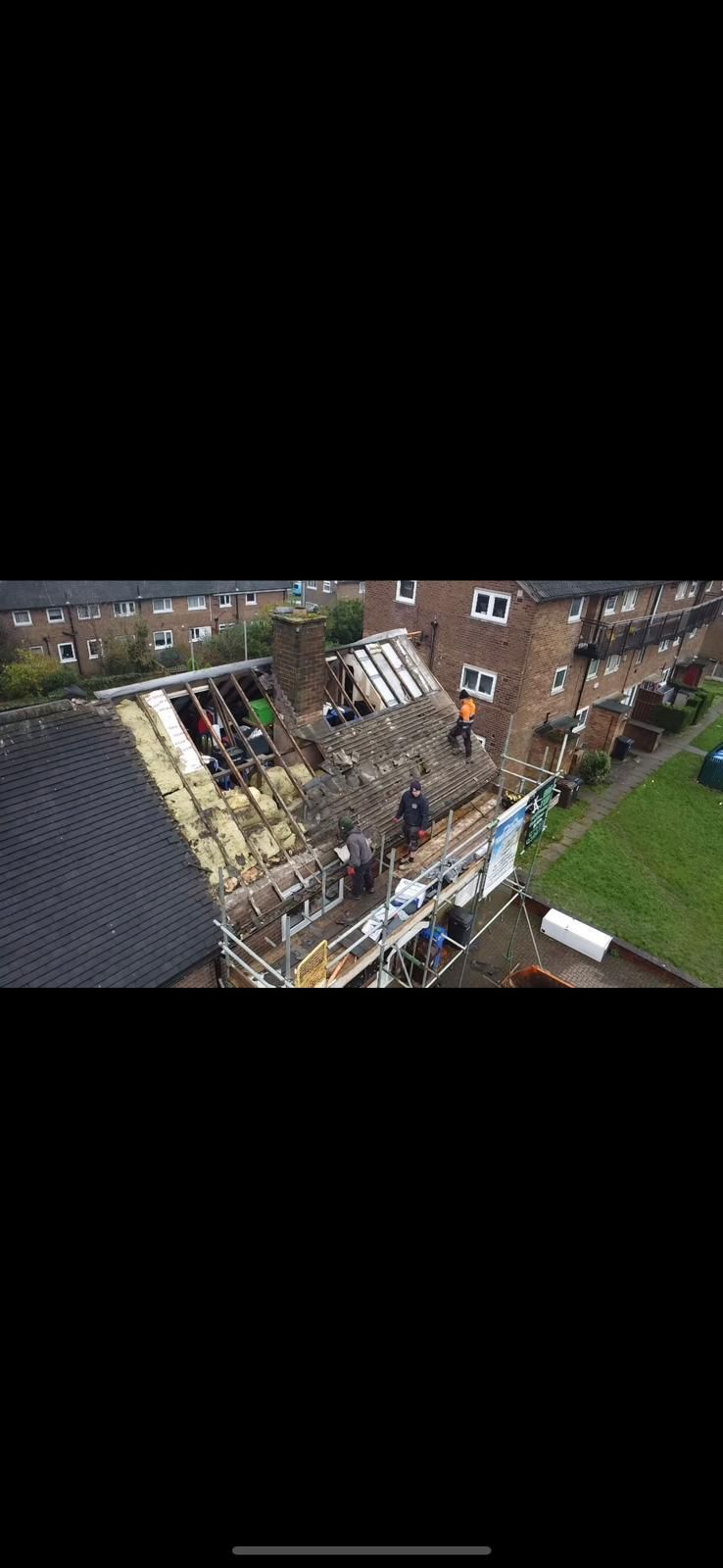 a picture of a roof replacement by Hightop Roofers Barnsley