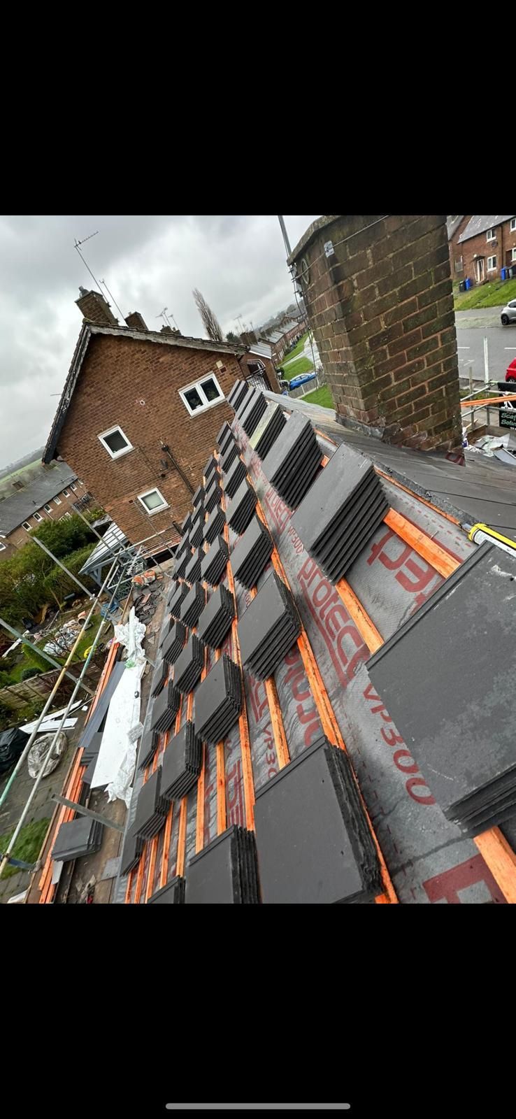 a picture of a roof replacement by Hightop Roofers Barnsley