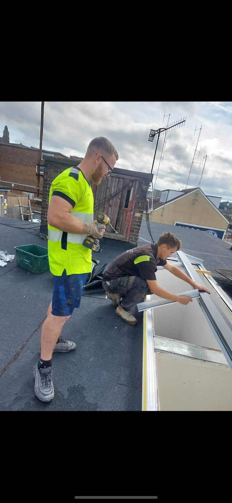 a picture of a roof replacement by Hightop Roofers Barnsley