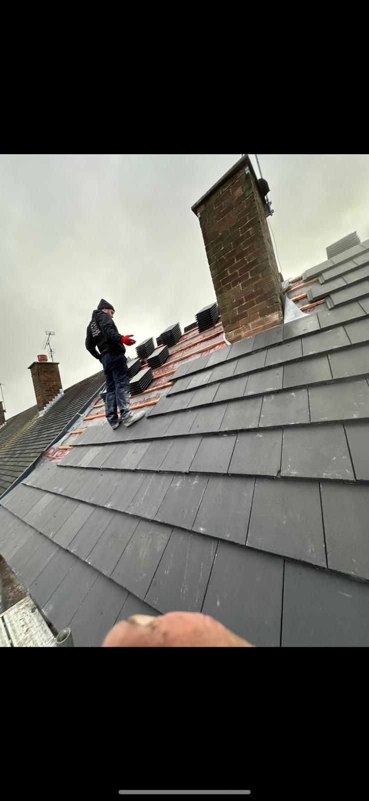 a picture of a roof replacement by Hightop Roofers Barnsley