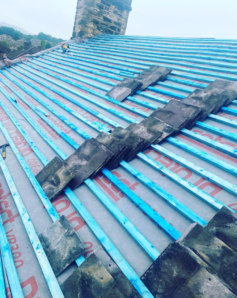 a picture of a roof replacement by Hightop Roofers Barnsley