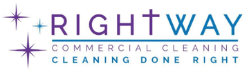 The logo for rightway commercial cleaning cleaning done right