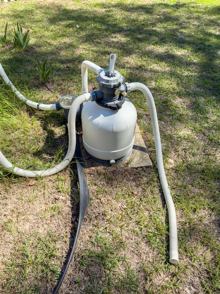 A Close Up of a Blue Pipe in a Swimming Pool — Tweed Coast Pool Care in Burleigh Heads, QLD