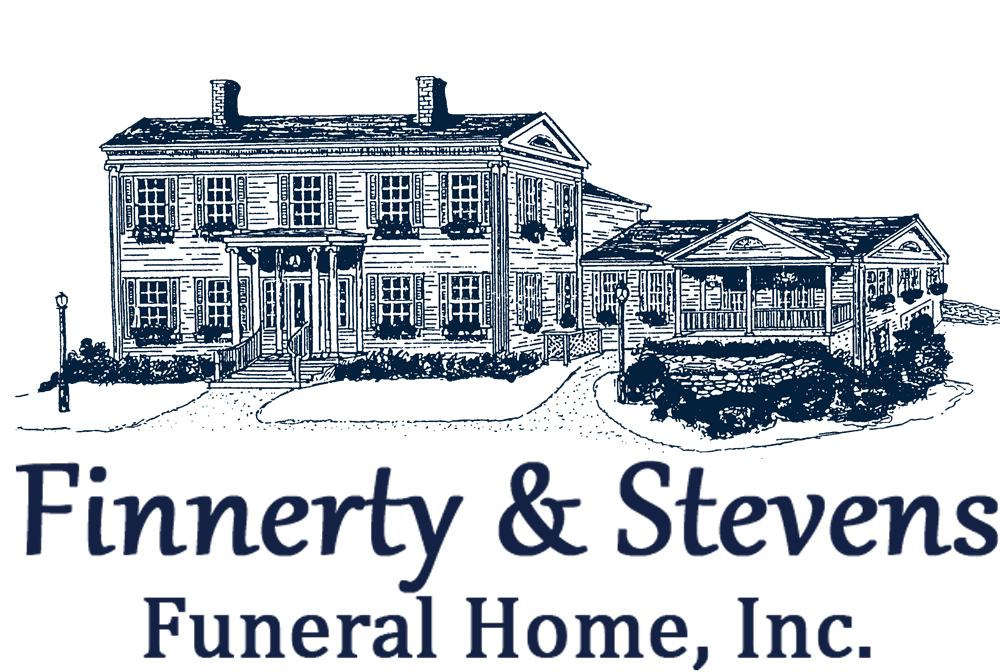 The logo for sample funeral home is shown on a white background.
