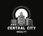 Black and white logo: skyline with sunburst, text "Central City Realty".