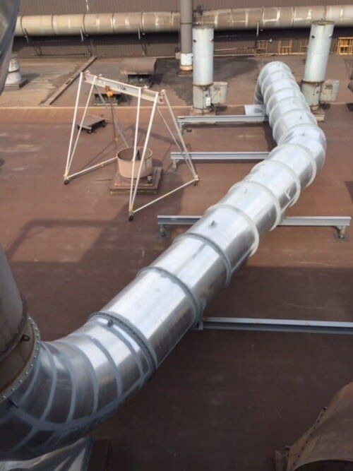 Aluminum Ventilation Pipe - Industrial Contractors in Peoria, IL