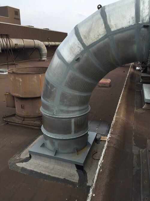 Curve Ventilation Pipe - Industrial Contractors in Peoria, IL