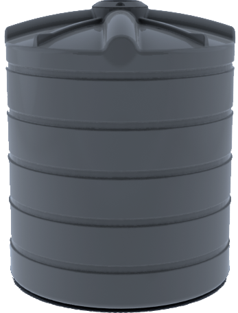 5000L Round Water Tank - Mountain Blue
