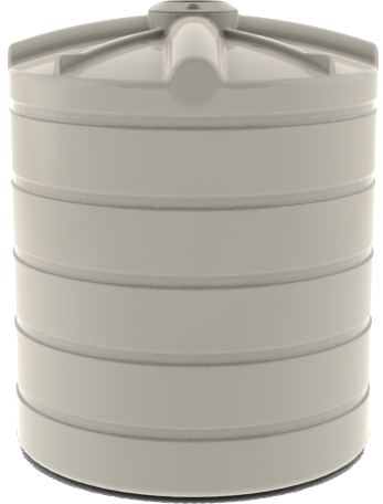 5400L Round Tank - gull grey