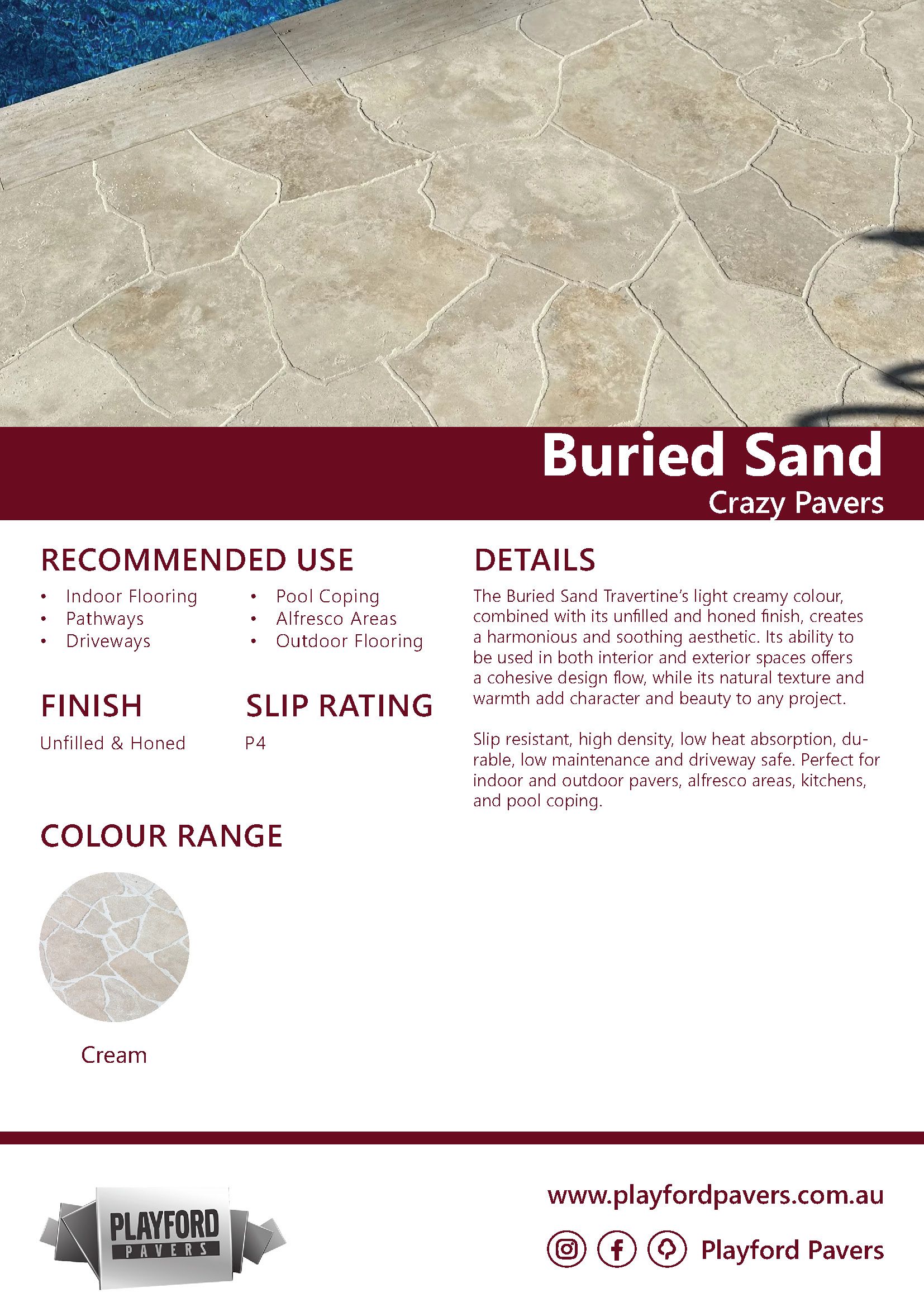 Crazy Pavers - Buried Sand