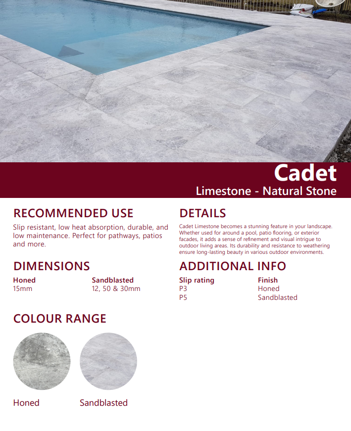 Limestone Pavers - Cadet