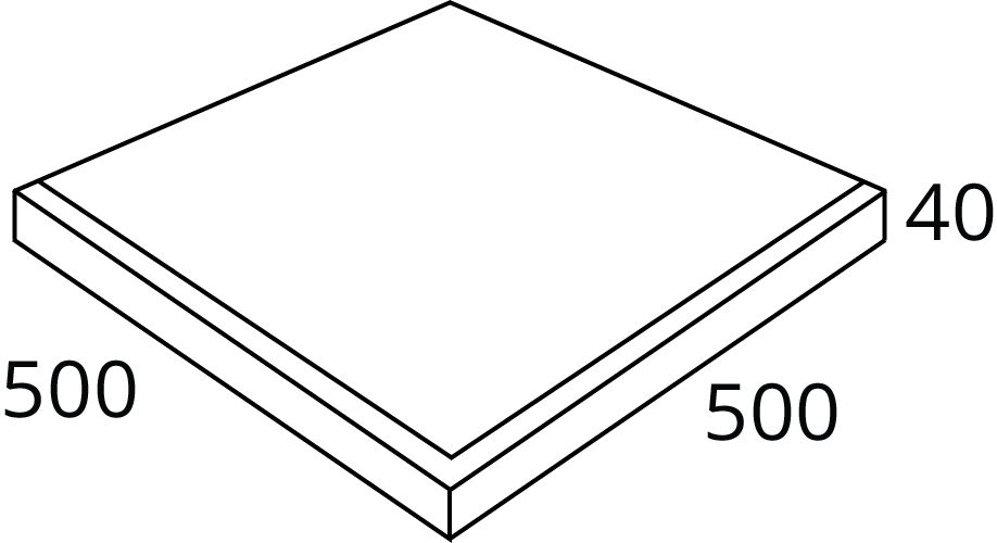 Large Format - 500x500x40