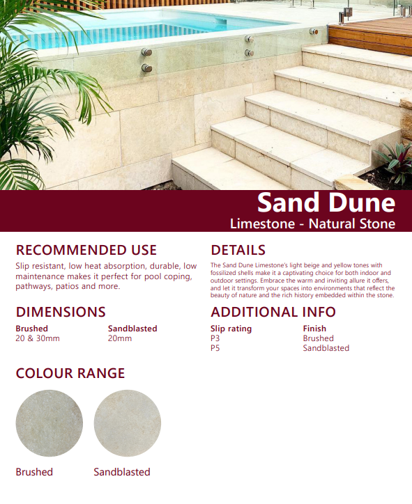 Limestone Pavers - Sand Dune