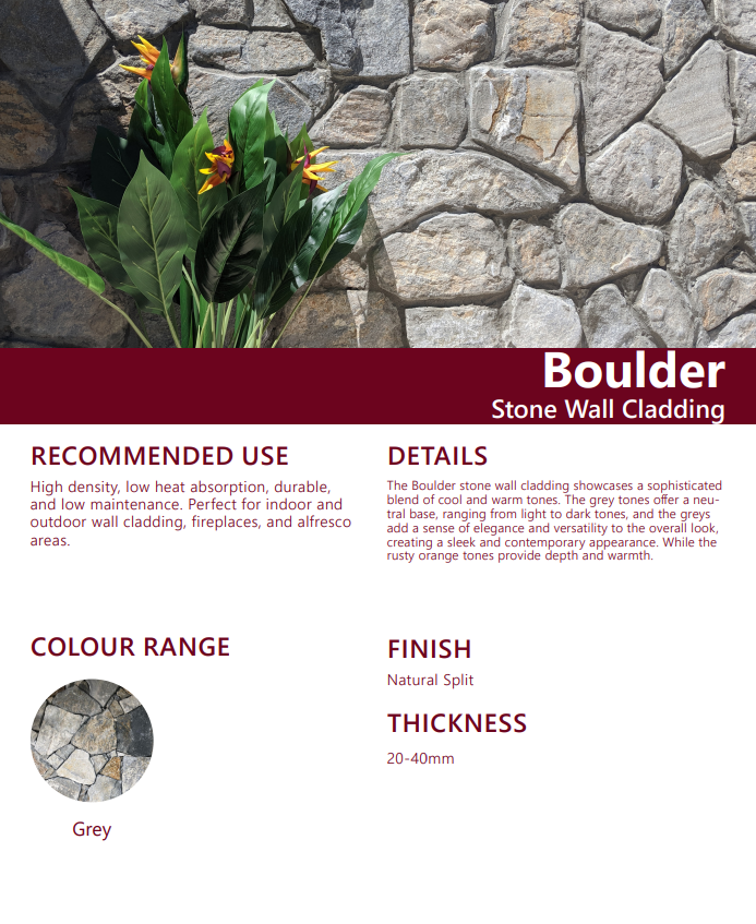 Stone Wall Cladding - Boulder