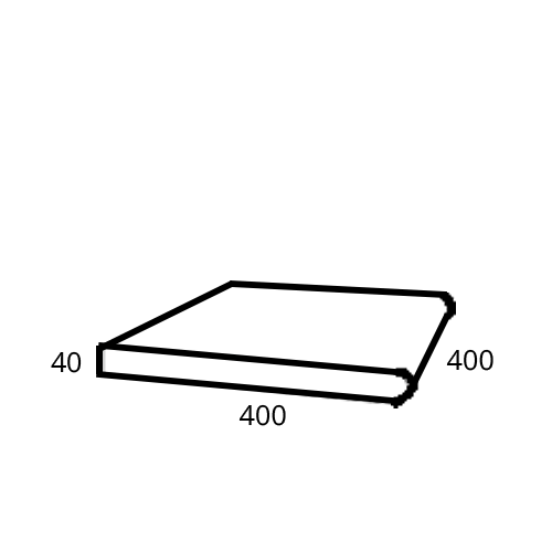 Rottnest Milled - bullnose 40x400x400
