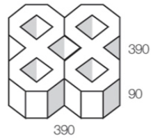 Grasspaver - 390x390x90