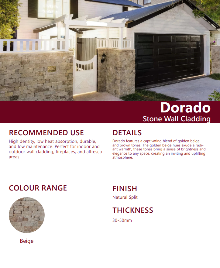 Stone Wall Cladding - Dorado