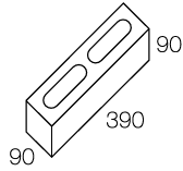 Traditional 100mm - half height partition 10-71