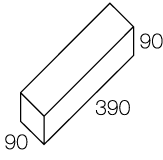 Traditional 100mm - Solid half height partition