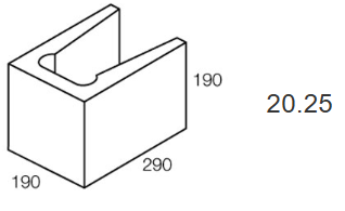 NM 200mm Series - Three Quarter lintel 20-25