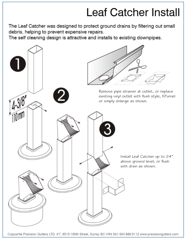 Leaf Catcher install