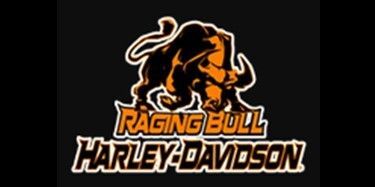 A harley davidson logo with a bull on it