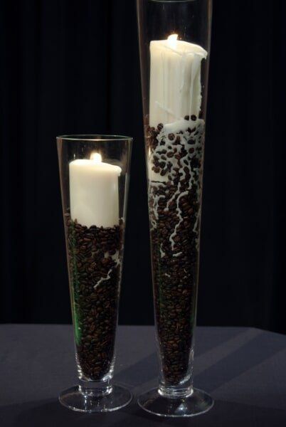 Tall votive — Fort Wayne, IN — Goeglein's Catering
