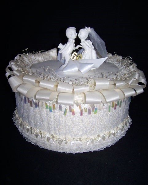 Anniversary cake card box — Fort Wayne, IN — Goeglein's Catering