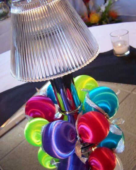 Centerpiece with variety of colors — Fort Wayne, IN — Goeglein's Catering