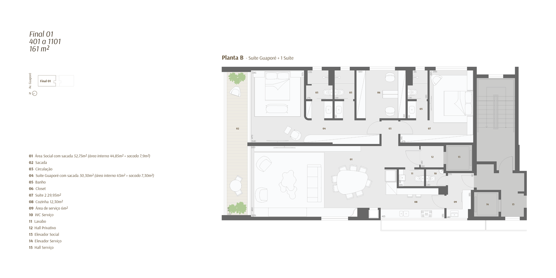 Planta baixa de um edifício com vários cômodos, incluindo um terraço e uma sala de jantar.