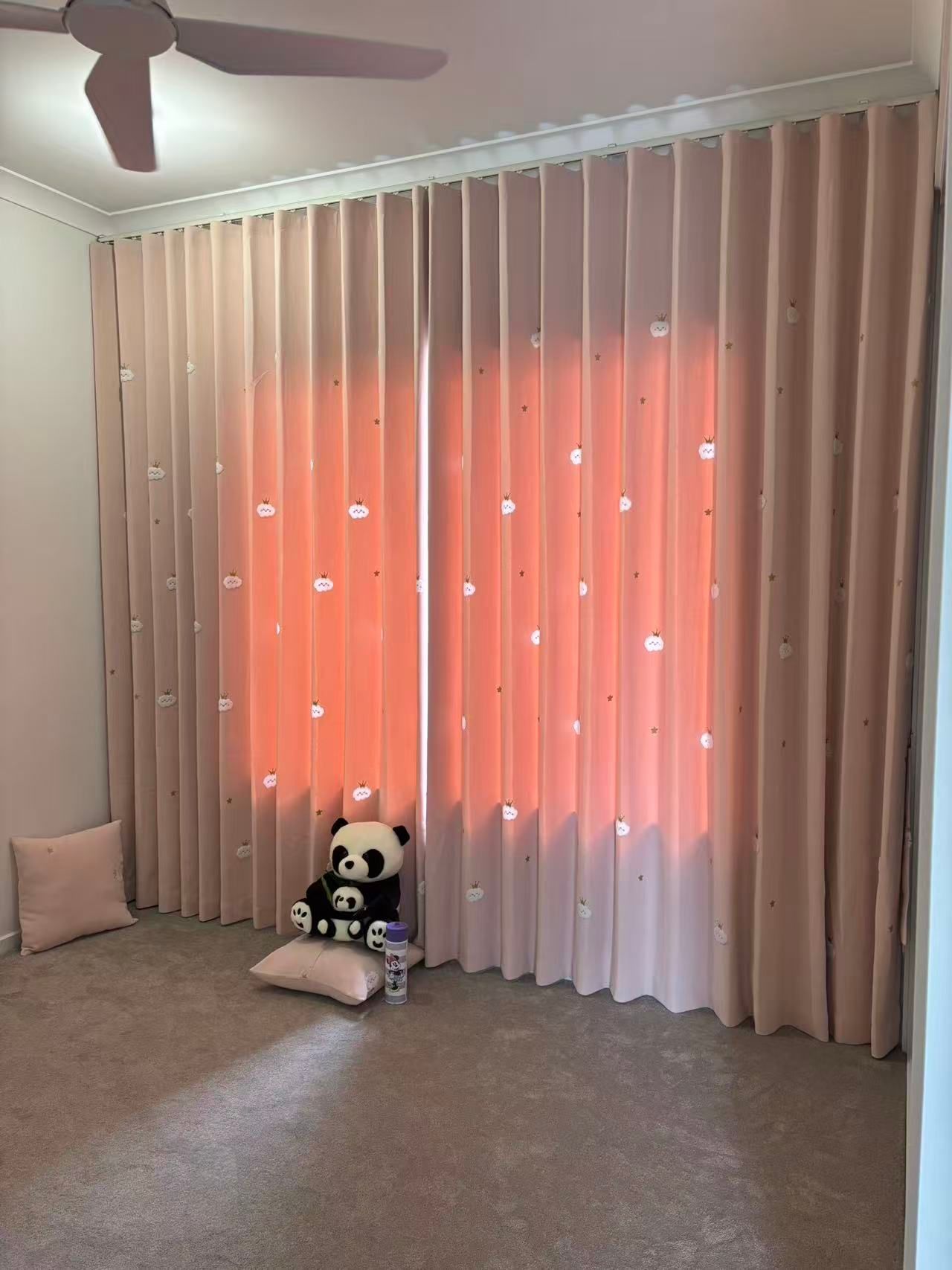 Room With Pink Curtains — U Curtains in Acacia Ridge, QLD