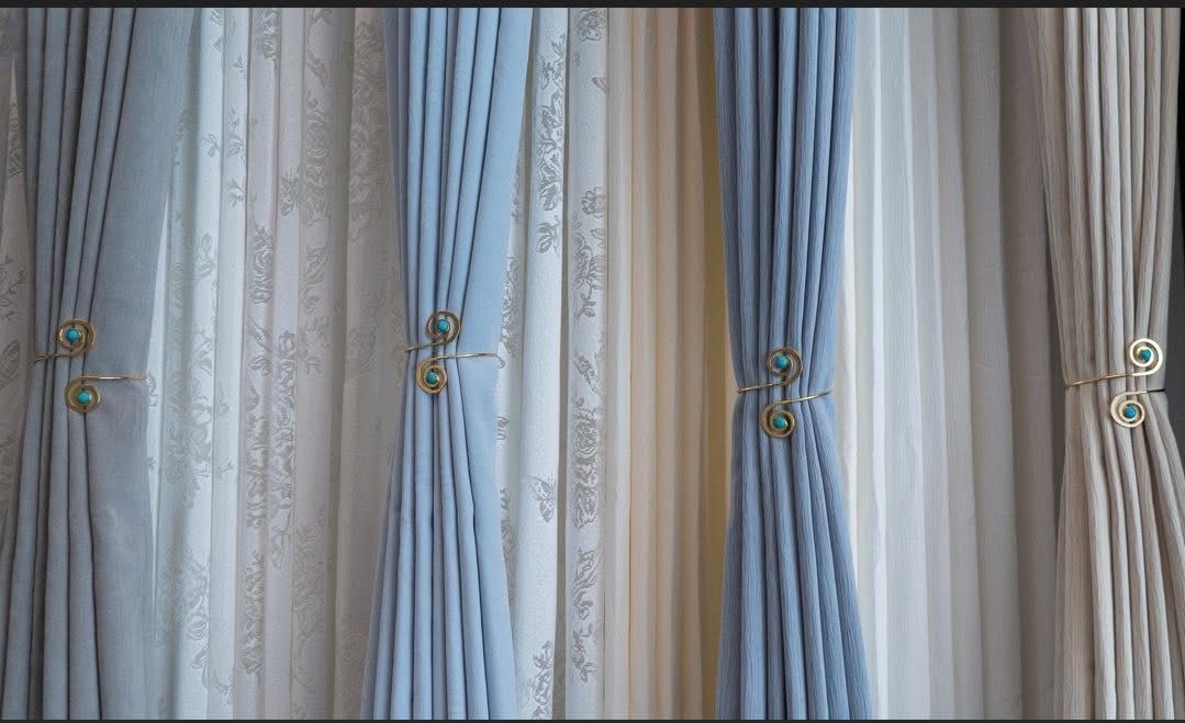 Curtains in Varying Light Blue — U Curtains in Acacia Ridge, QLD
