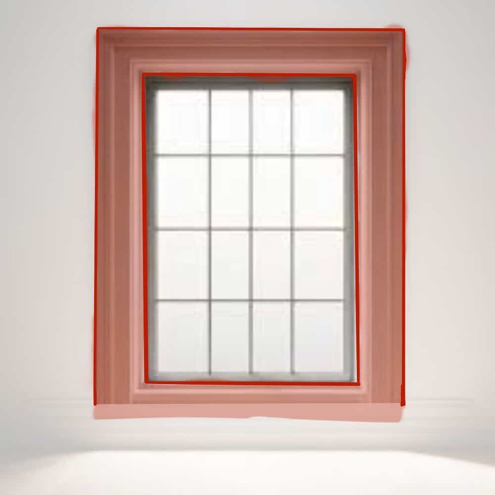 A Window with A Reddish-Brown Frame Against a White Wall — U Curtains in Acacia Ridge, QLD