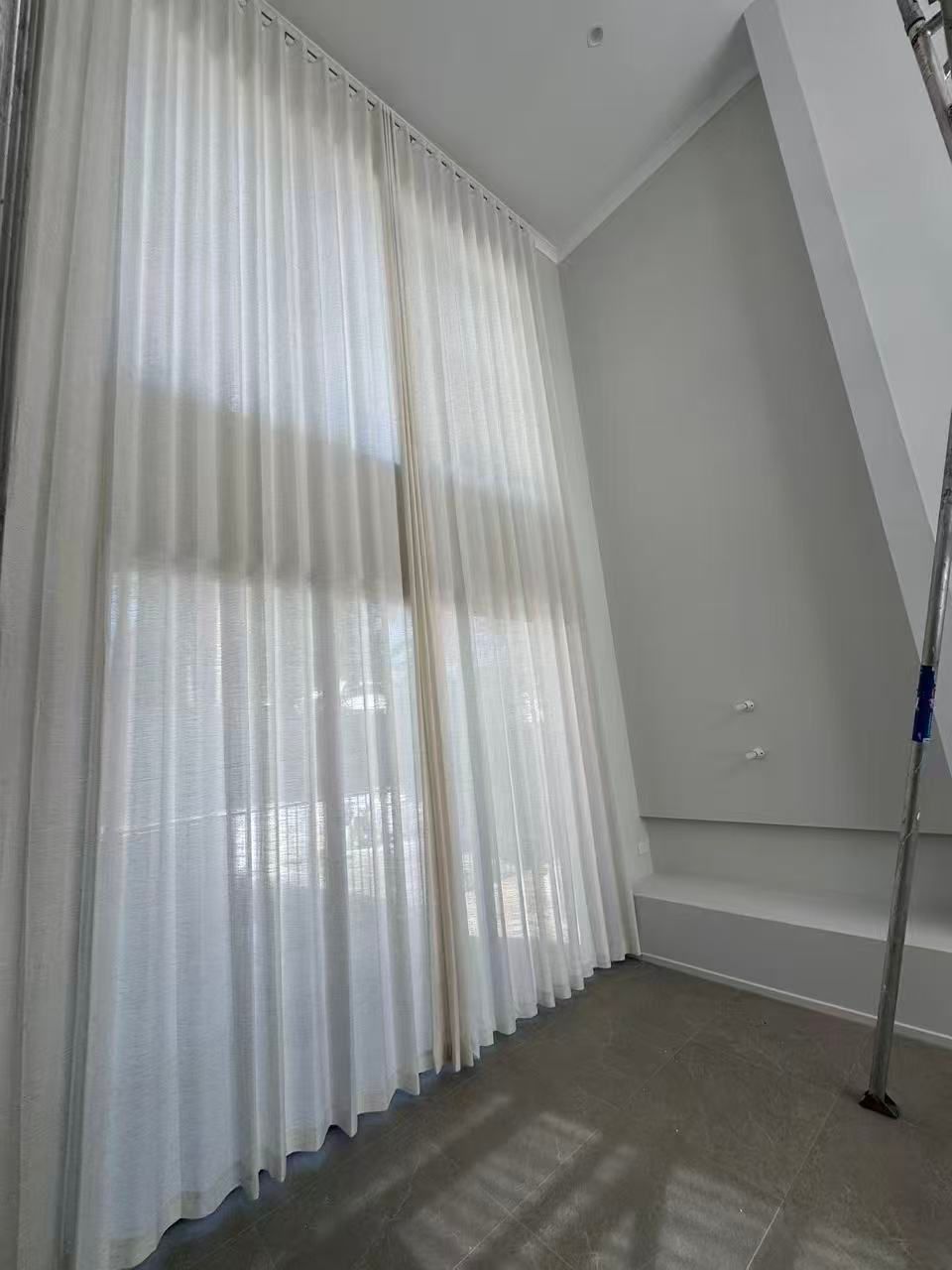 White Sheer Curtains Cover Large Windows — U Curtains in Acacia Ridge, QLD