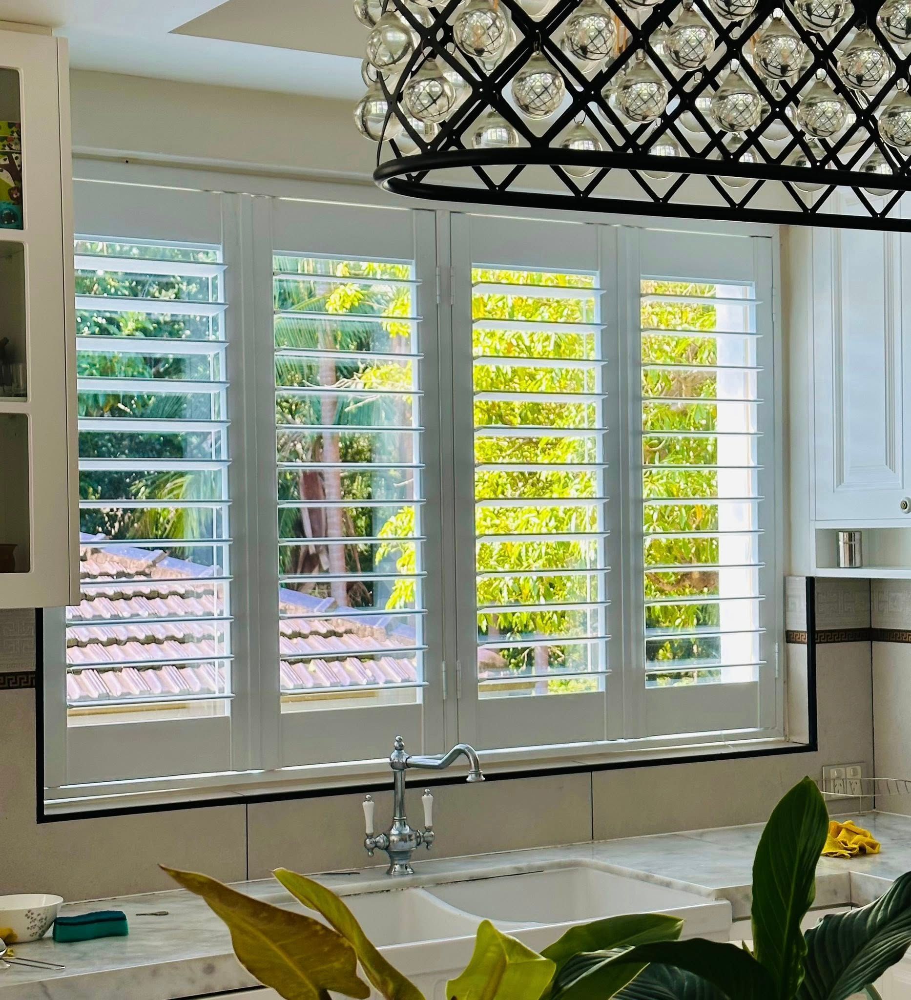 Brick Building Exterior with Three Windows Each with White Roller Shutters — U Curtains in Acacia Ridge, QLD