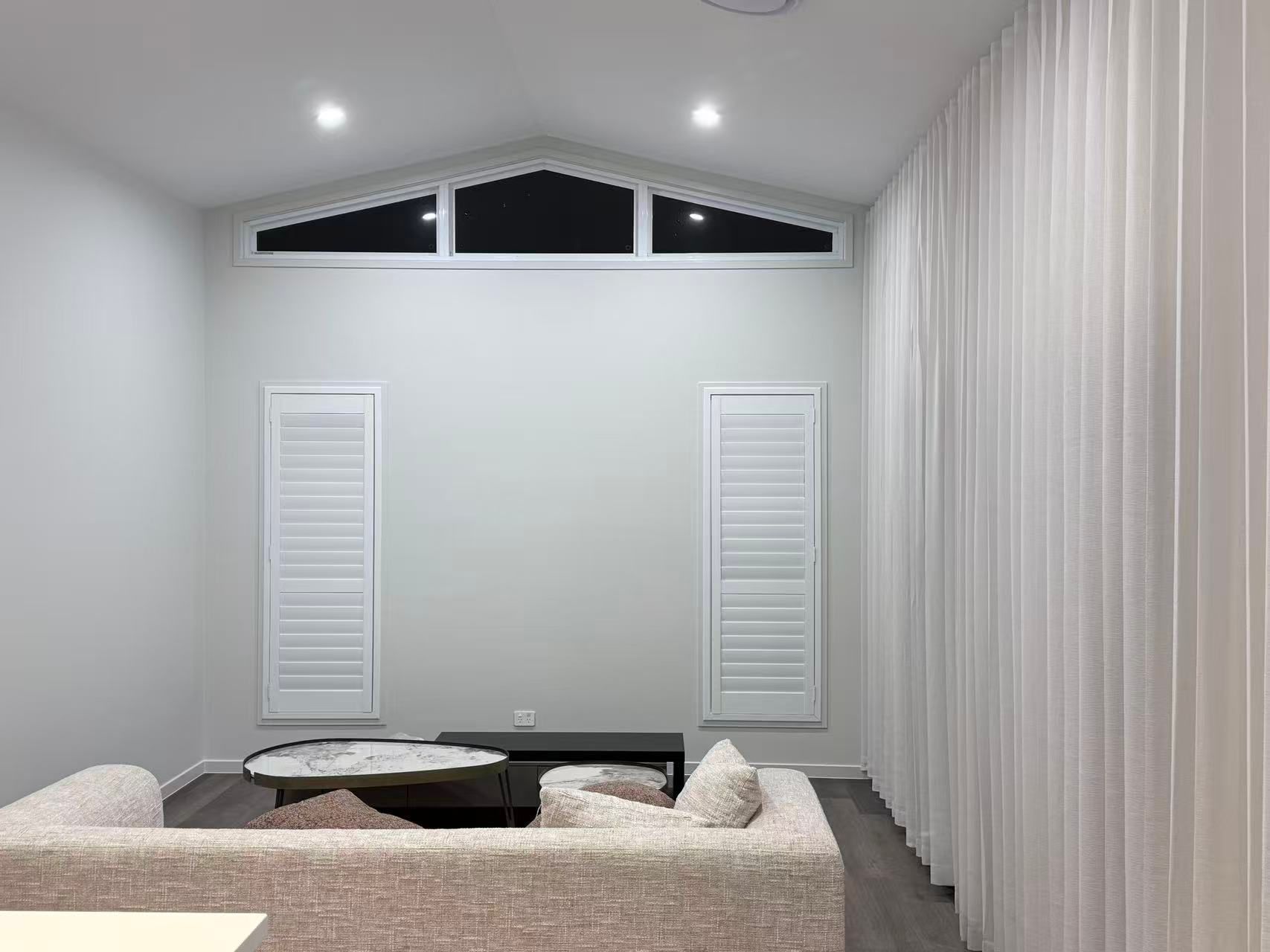 A Modern Living Room With a Couch — U Curtains in Acacia Ridge, QLD