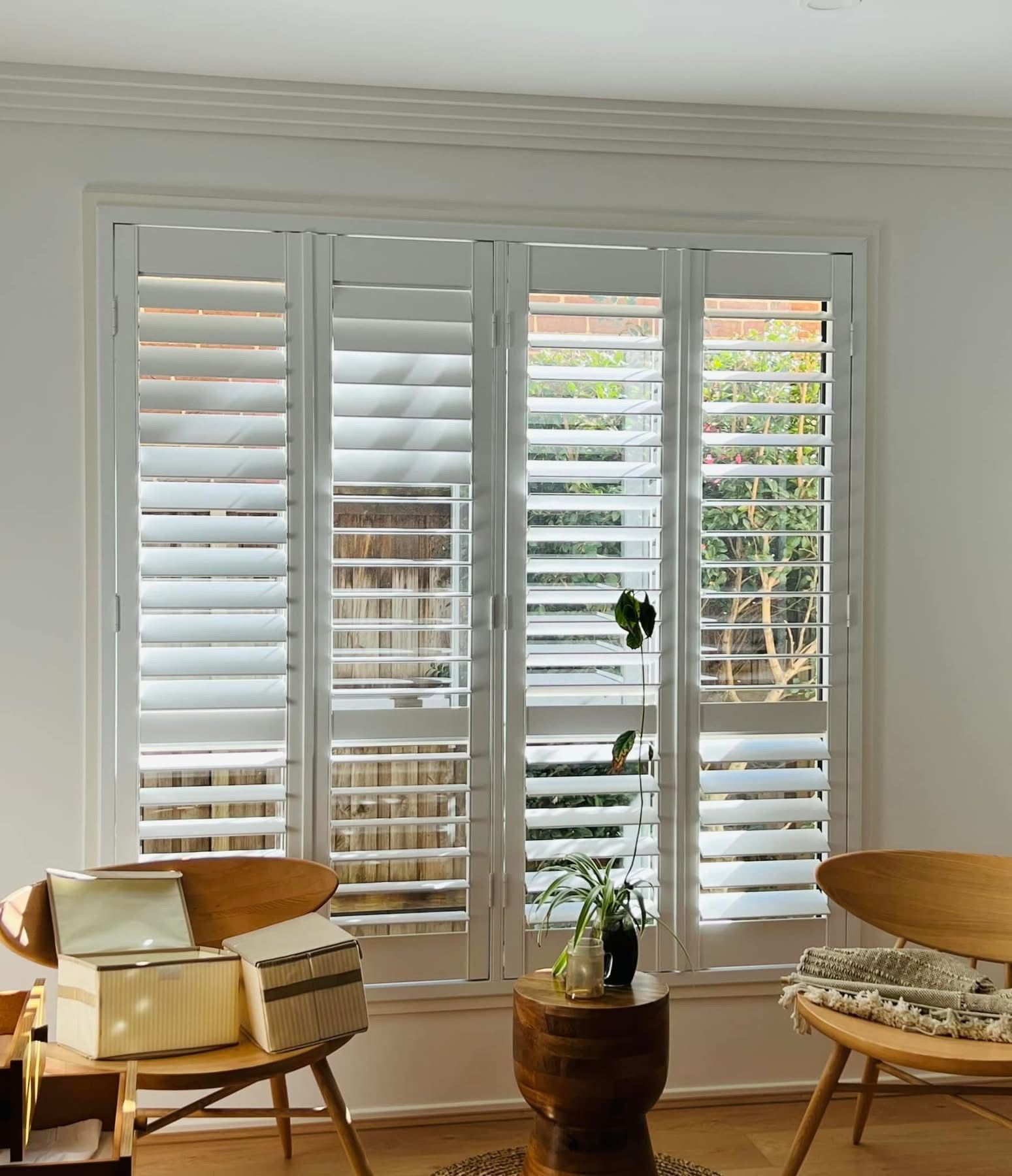 White Shutters on a Window — U Curtains in Acacia Ridge, QLD