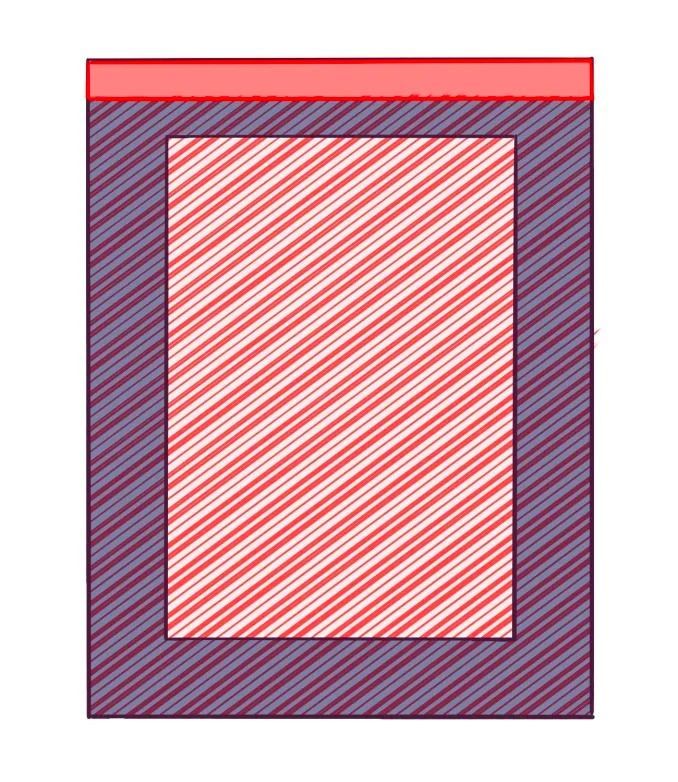 Diagram of A Rectangular Shape with Diagonal Lines — U Curtains in Acacia Ridge, QLD