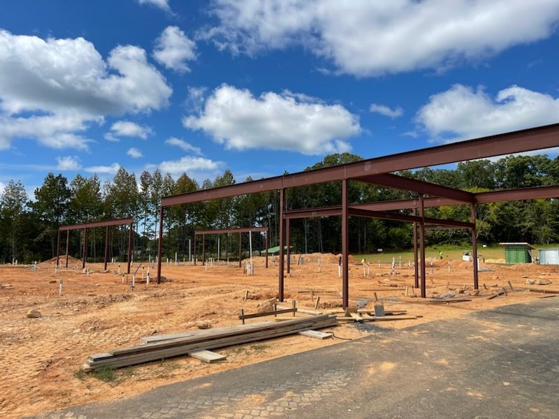 A close up of a welding process on a metal pipe