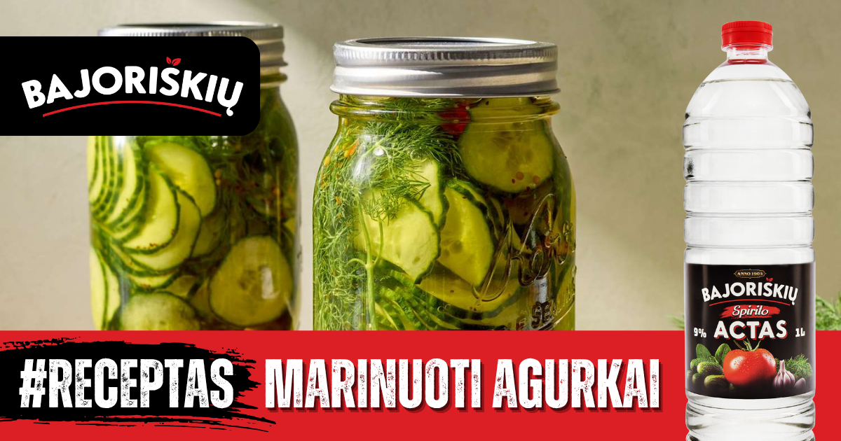 marinuoti agurkai