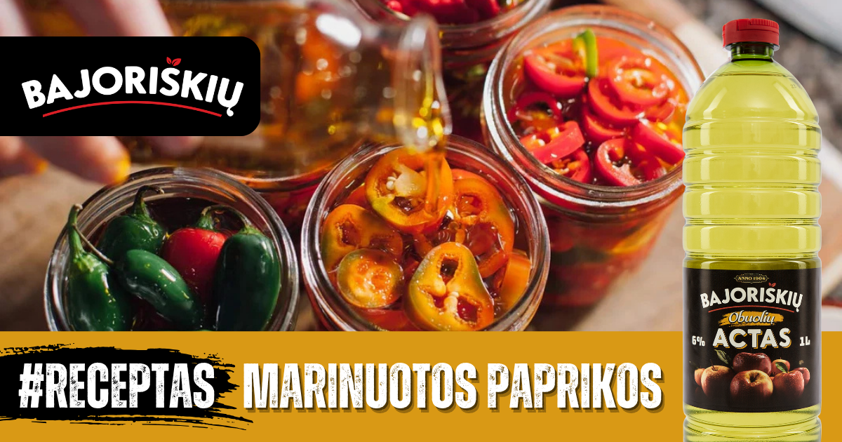 marinuotos paprikos
