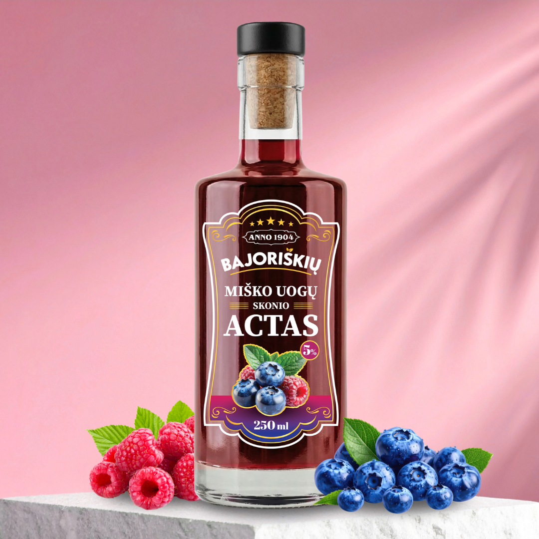 Miško uogų skonio actas
